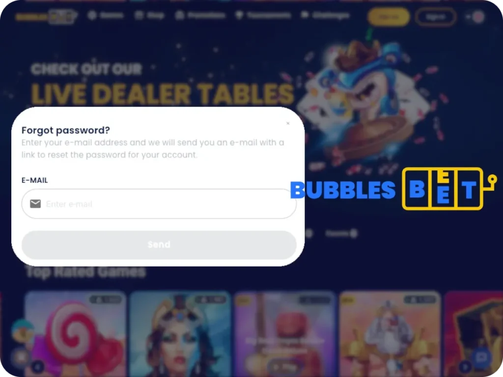 Bubbles Bet Password